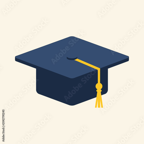 Graduation Cap Icon - Education and Achievement Symbol