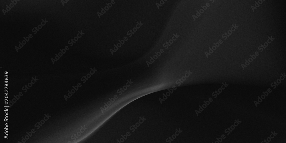 Obraz premium luxury black gradient background combined with soft gray gradient, thin grain texture, and very subtle tonal transitions