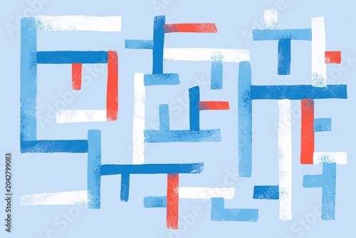 Labyrinth puzzle illistration