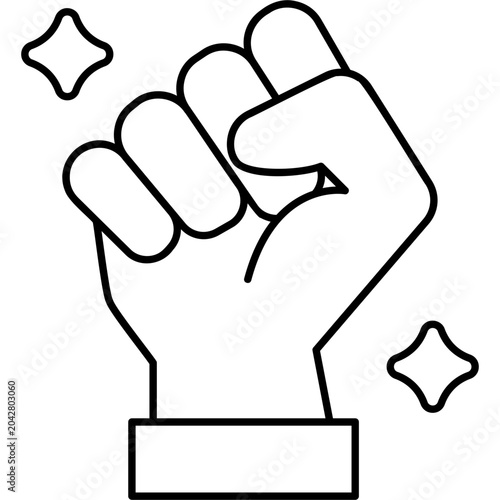 Line Art Power Icon