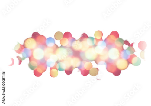 Colorful bokeh lights creating a festive atmosphere with blurred background effects