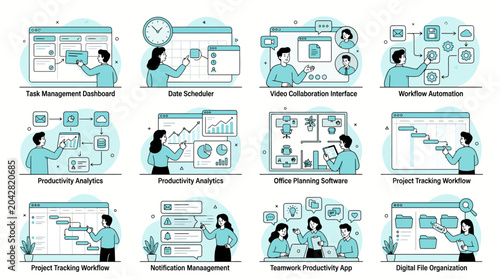 Productivity and task management concepts