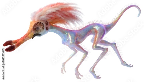 Dynamic Horse Running Silhouette with Vibrant Rainbow Mane and Tail in Motion