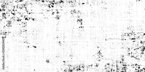Billede på lærred Black and white grunge texture background with distressed vintage effect