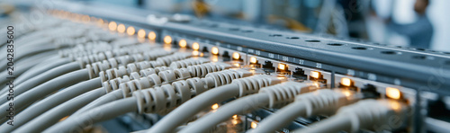 Network Cables: A close-up ...