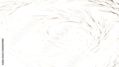 Tableau sur toile Swirls of fine grey filaments rotate in a circular motion against a stark white backdrop to evoke calm