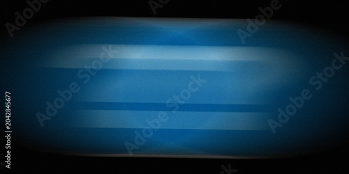Schilderij op canvas Glowing blue light beam emanating from center on dark background with motion blur effect representing energy speed and technology