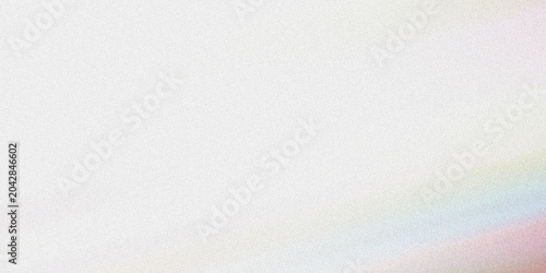 Принти на полотні Light abstract background with grainy texture and faint rainbow prism light leaks appearing in soft white hazy composition space