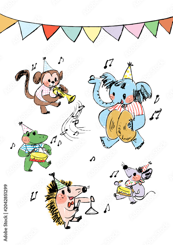 Fototapeta premium cartoon illustration of a cartoon character