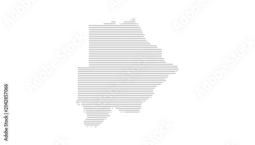 Cuadro en lienzo Botswana Map Vector Illustration with dotted, Network Connectivity, Smart Infras