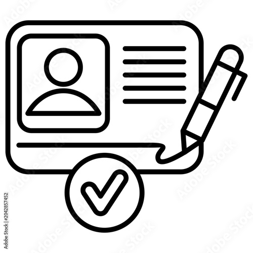 Bild auf Leinwand registration icon