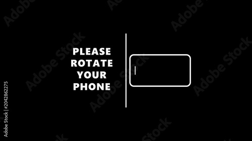 Rotate Smartphone to Landscape Icon Animation