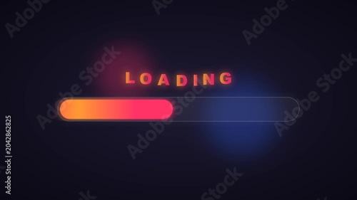 Modern Glassmorphism Liquid Gradient Loading Bar Animation