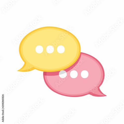Two Speech Bubbles