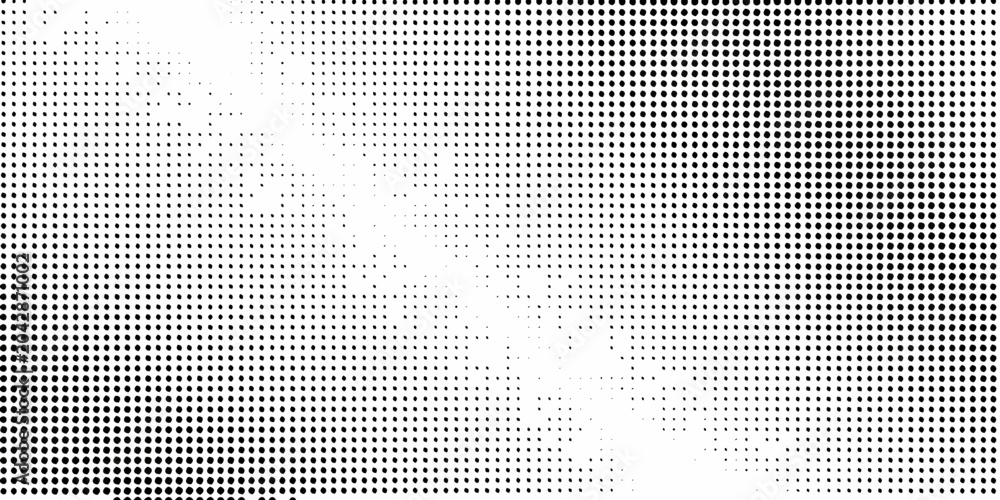 Naklejka premium halftone dot gradient pattern dots black white monochrome