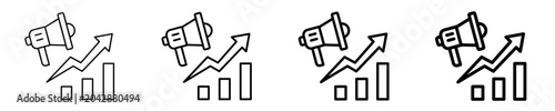 Growth Marketing Icon Set Different Style Collection
