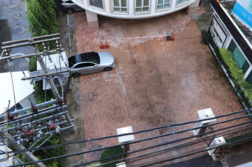 Old cement floor in Thailand