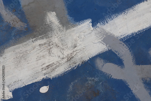 Old cement floor in Thailand