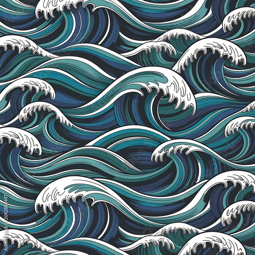 seamless wave pattern