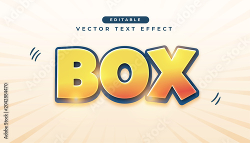 Foto 3d box text effect
