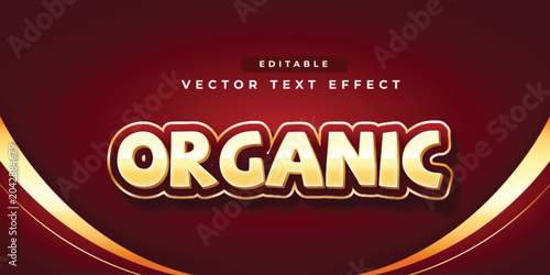 Photos 3d organic text effect