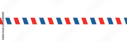 Airmail envelope frame with blue and red stripes on white background. International vintage letter border. Retro air mail postcard. Blank envelope.
