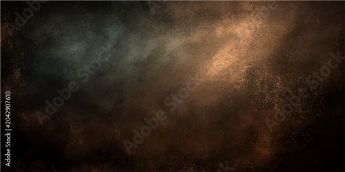 Принти на полотні Ethereal, textured background evokes abstract cosmic nebula, blending deep indigo hues with warm, fiery oranges and golden light streaks, suggesting vast, unknown space