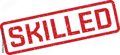 Fotografie Skilled stamp
