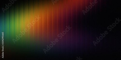 Abstract gradient light beams on dark background