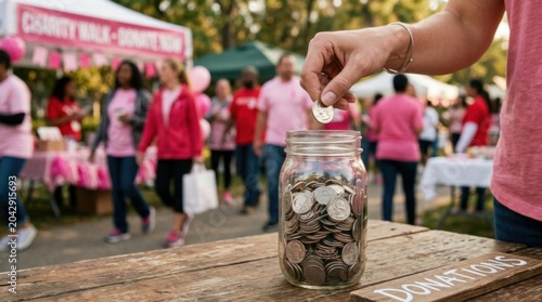 Charity Donation Jar Fundraising Event