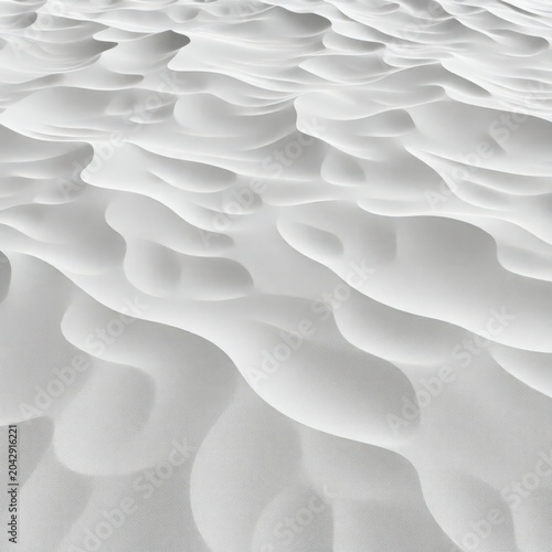 Seamless black and white mask of  sand dunes and ripples , capturing the smooth, flowing curves and high contrast of wind-swept terrain. Generative AI