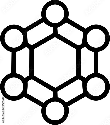 Network Connection Line Icon