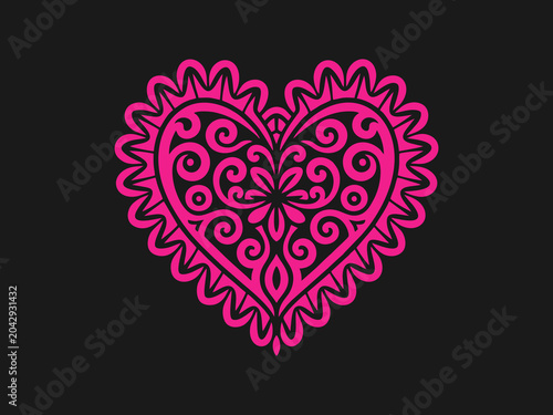 Pink Heart Ornament