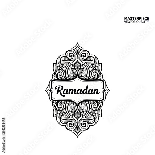 Ramadan Islamic Decorative Vector Graphic.