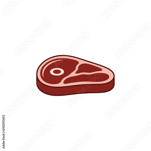 Raw Beef Steak Cut Meat.