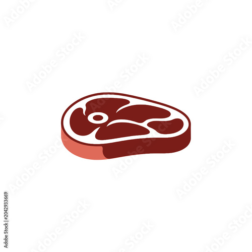 Raw beef steak cut ready.