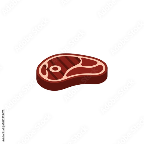 Raw Beef Steak Cut Meat.