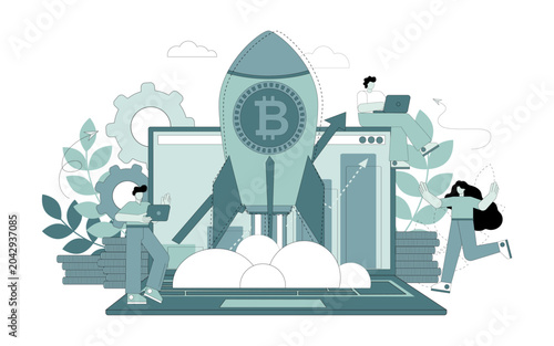 Photos Bitcoin cryptocurrency