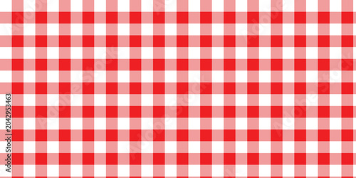 simple red checkered plaid pattern vector for banner poster background.