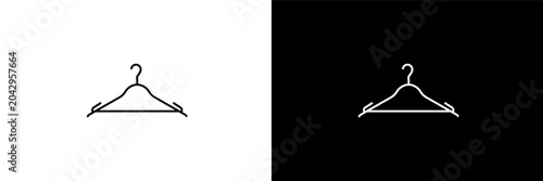 Tableau sur toile checkroom outline icons in hotel category