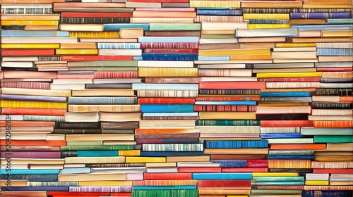 Obraz na płótnie Stacked books background
