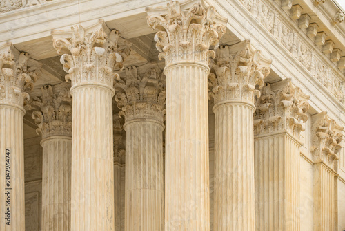 Картината върху платно Columns stone architectural perspective symmetry
