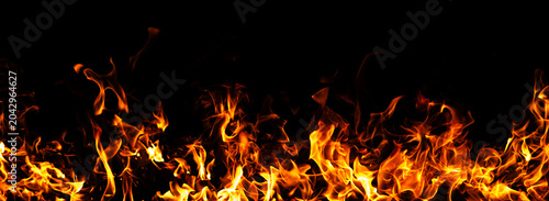 Fényképezés Fire glowing flame pattern