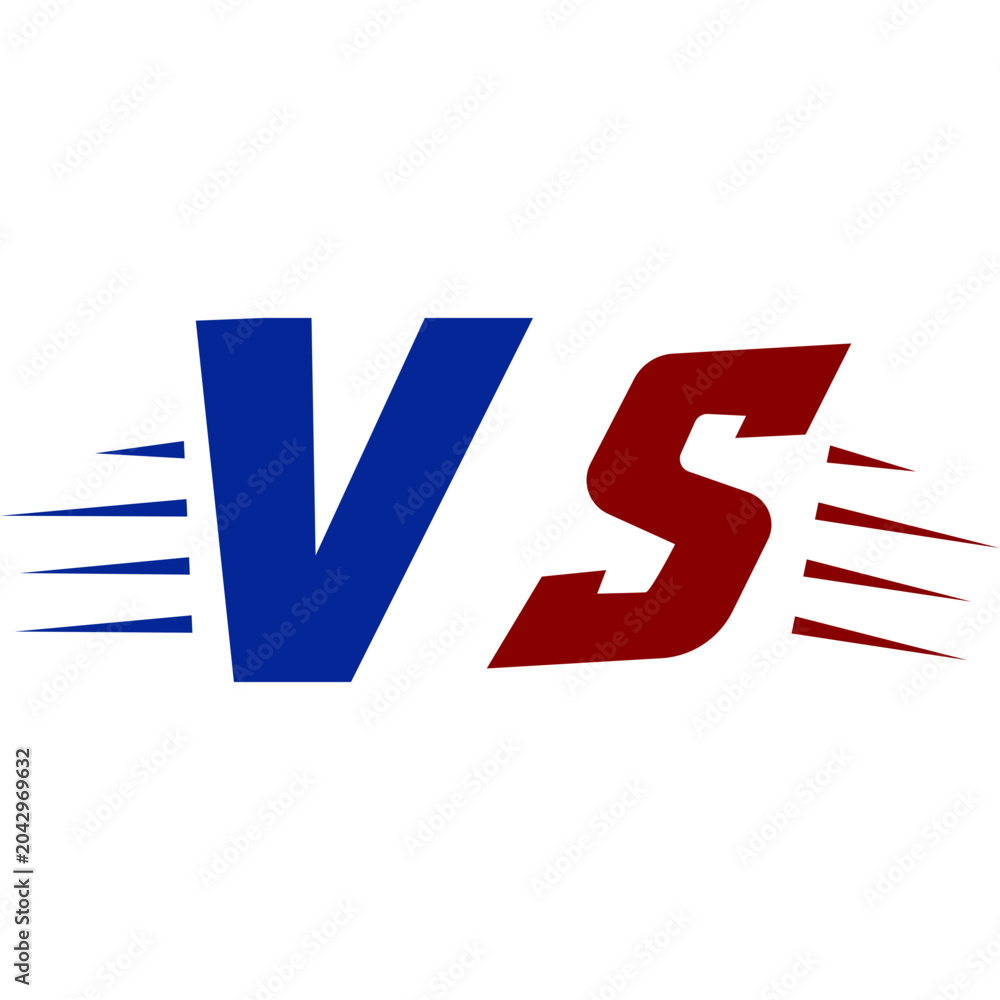 Фотография VS Versus Icon Letter Element