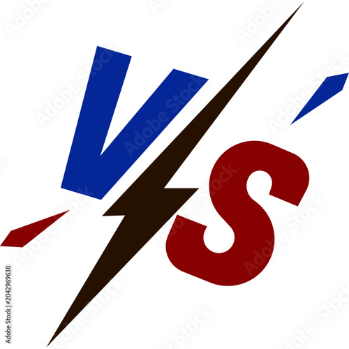 Fotografie VS Versus Icon Letter Element