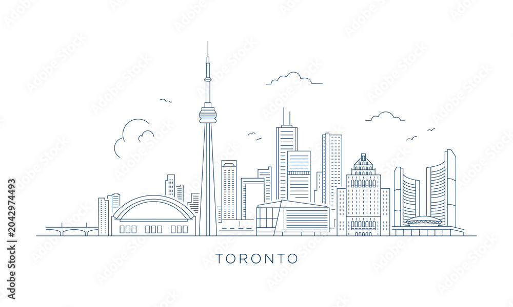 Naklejka premium Dubai Skyline Minimalist Line Art