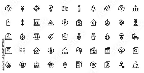 Foto Ecology icon set