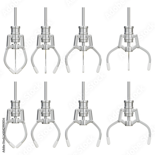Принти на полотні 3D claw crane arcade machine grabber mechanical tool game elements