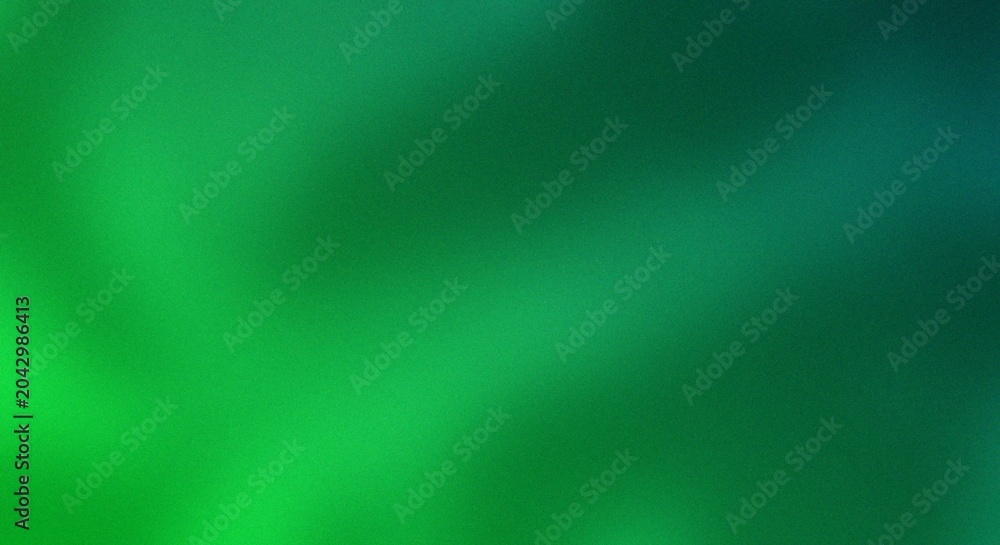 Fototapeta premium Bright green light glow effect on dark background Grainy Noise Texture Design for Retro Poster Header and Web Backdrop