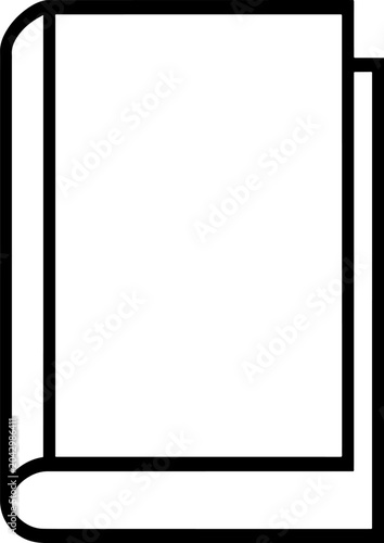 b_Book_outline_icon.epsBook Outline Icon Simple Education Vector Illustration